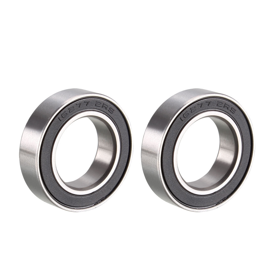 Uxcell 2x Rillenkugellager Z2 16mm x 27mm x 7mm 16277-2RS Doppelabdichtung Chromstahl